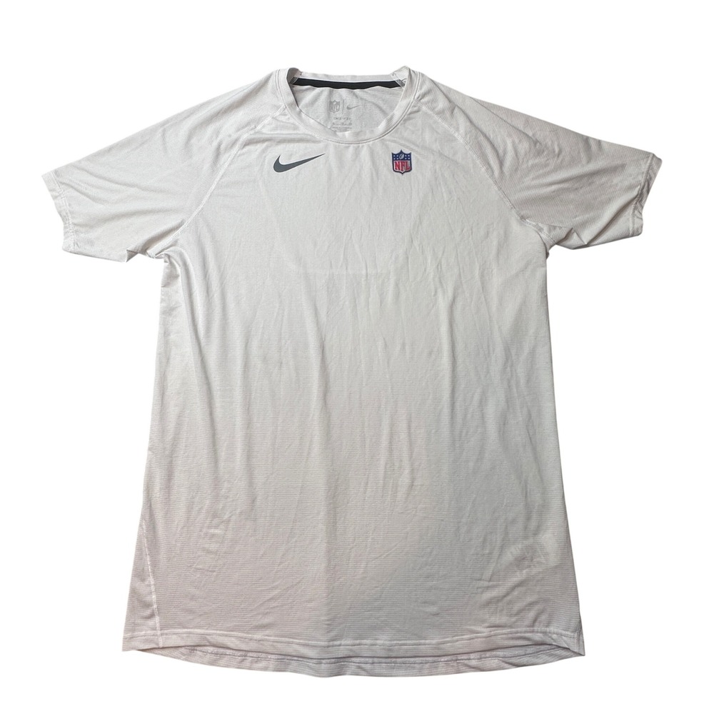 Nike T-Shirt Mens XL White NFL Dri-FIT CW6317-100 Performance Athletic Training